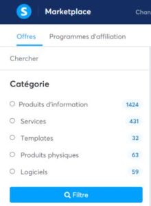 systeme.io maketplace choisir offre